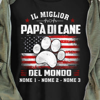Personalized Papà Cane Italian Dog Dad T Shirt AP143 67O57 thumb 1
