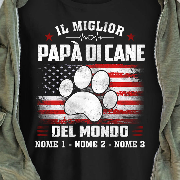 Personalized Papà Cane Italian Dog Dad T Shirt AP143 67O57 1
