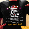 Personalized Grandpa Claus T Shirt NB243 87O60 1