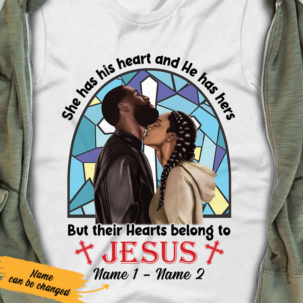 Personalized Belong To Jesus BWA Couple Christian T Shirt SB172 29O36