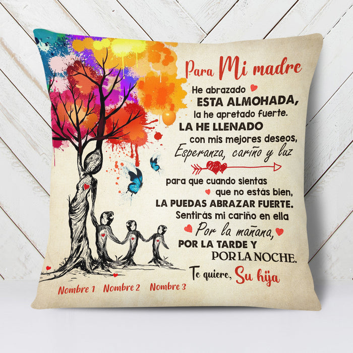 Personalized Mom Grandma Mamá Abuela Spanish Pillow AP232 30O34 (Insert Included) 1