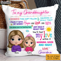 Personalized Gift For Granddaughter Hug This Pillow 32252 thumb 1