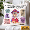 Personalized Gift For Grandma Things You Should Know Pillow 31317 1