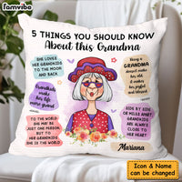 Personalized Gift For Grandma Things You Should Know Pillow 31317 thumb 1