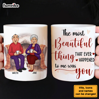 Personalized Couple The Most Beautiful Thing That Ever Happened To Me Was You Mug 31061 thumb 1