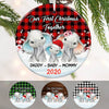 Personalized Baby Elephant First Christmas  Ornament OB22 95O60 1