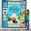 Just A Beachy Kinda Girl Fleece Blanket JL23 30O53 1