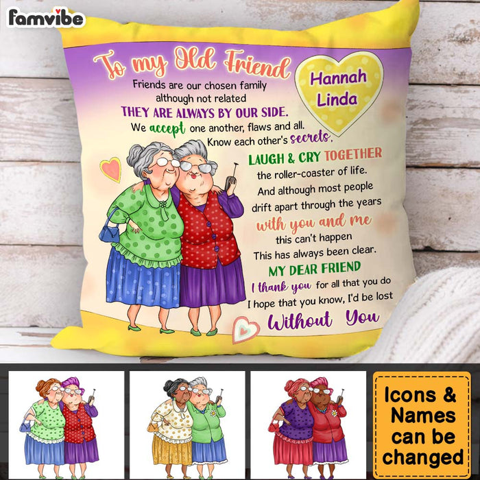Personalized Gift To My Old Friend Pillow 30922 1