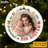 Personalized Christmas Gift Promoted To Big Sister Circle Ornament 30264 1