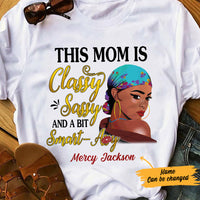 Personalized BWA Mom Classy Sassy T shirt AG102 30O57 thumb 1