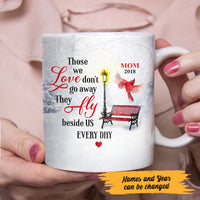 Personalized Cardinal Memorial Mom Dad They Fly Beside Us Mug NB101 87O47 thumb 1