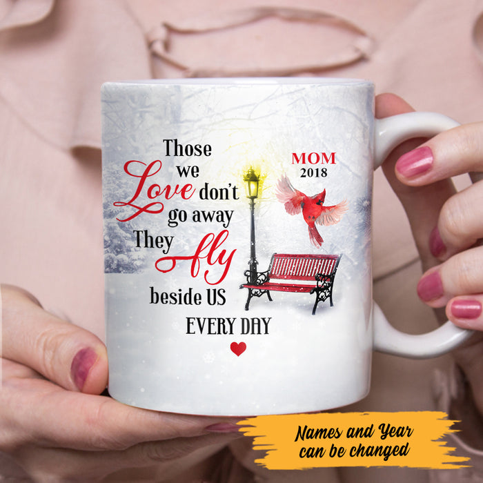 Personalized Cardinal Memorial Mom Dad They Fly Beside Us Mug NB101 87O47 1
