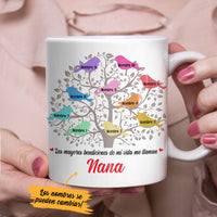 Personalized Spanish Mamá Abuela Family Tree Mom Grandma Mug AP132 65O36 thumb 1