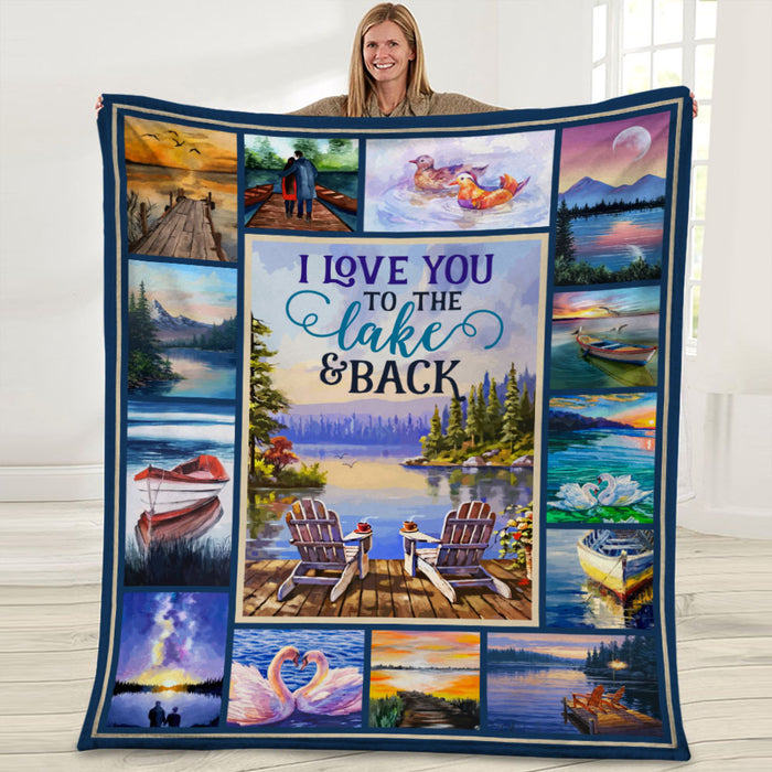 Love You To The Lake And Back Fleece Blanket JN293 73O53 1