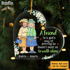 Personalized Christmas Gift For Friend God Never Walk Alone Ornament 30323 1