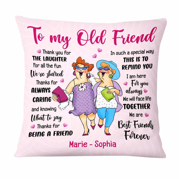 Personalized Old Friends Pillow OB241 85O47 1