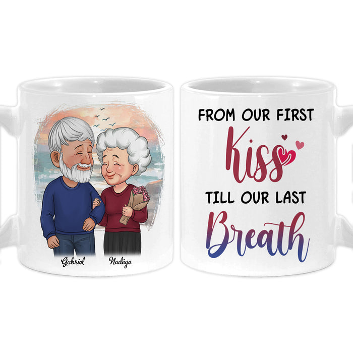 Personalized Couple From Our First Kiss Mug 31071 1