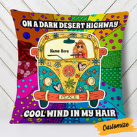 Personalized Hippie Girl Pillow DB13 87O53 thumb 1