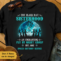 Personalized Black Hat Sisterhood Witch Halloween T Shirt JL162 73O58 thumb 1