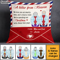 Personalized Memorial Gift A Letter From Heaven Pillow 30063 thumb 1