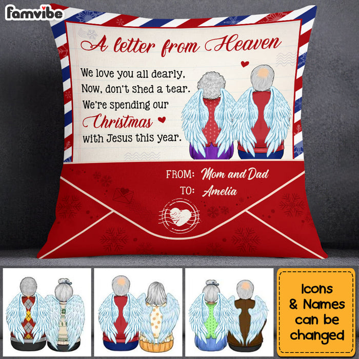 Personalized Memorial Gift A Letter From Heaven Pillow 30063 1