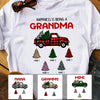Personalized Grandma Red Truck Christmas Tree T Shirt OB71 95O60 1
