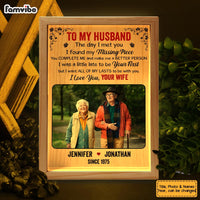 Personalized Couple Gift  The Day I Met You Picture Frame Light Box 31423 thumb 1