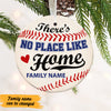 Personalized Baseball Softball Home  Circle Ornament NB94 81O47 1