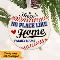 Personalized Baseball Softball Home  Circle Ornament NB94 81O47 thumb 1