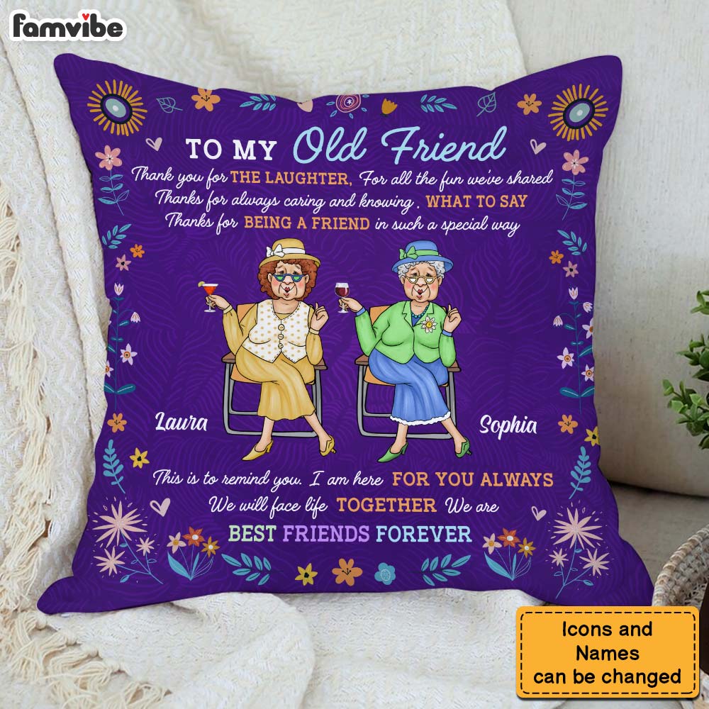 Personalized Gift For Friends Sister Thank You For Pillow 30693 Primary Mockup