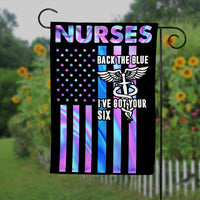 Nurse Back The Blue Police Flag JL111 81O34 thumb 1