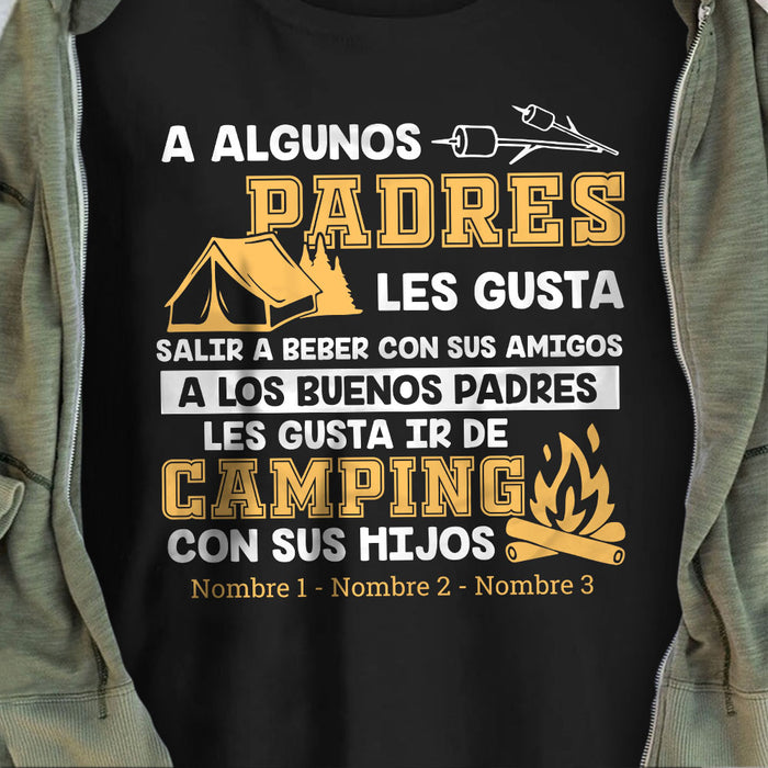 Personalized Dad Camping  Padre Spanish T Shirt AP1413 30O58 1