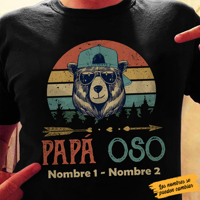 Personalized Dad Camping  Padre Spanish T Shirt AP137 30O57 1