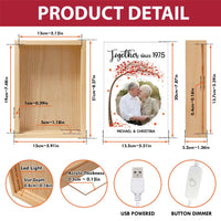 Personalized Couples Gift Upload Photo Together Since Picture Frame Light Box 31304 thumb 1