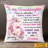 Personalized Unicorn To Granddaughter Hug This Pillow AG311 58O47 1