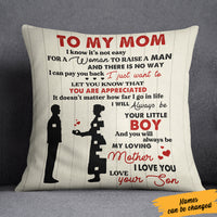 Personalized Son & Daughter To Mom Pillow FB51 95O36 (Insert Included) thumb 1