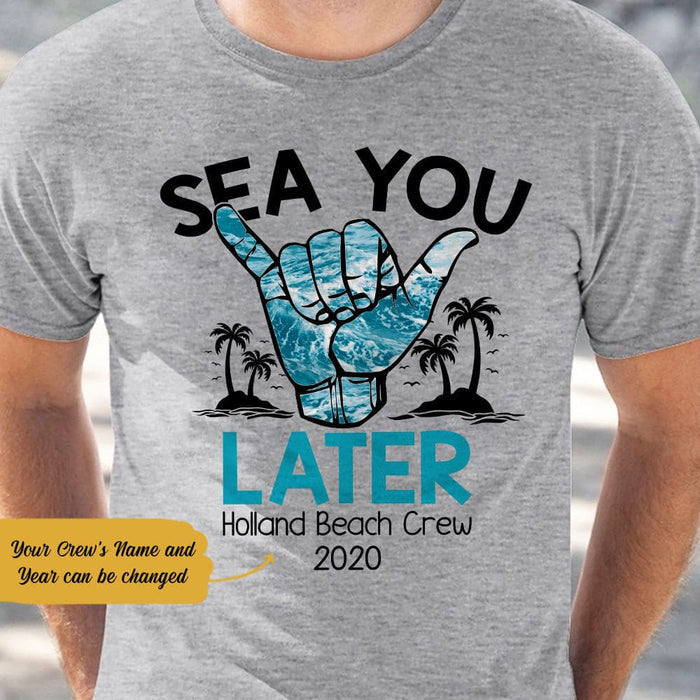 Personalized Beach Crew White T Shirt JN253 95O58 1