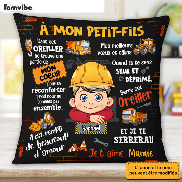 Personalized Gift For Grandson French Hug This Pillow 30735 1
