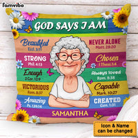 Personalized Gift For Grandma God Says I Am Pillow 31351 thumb 1
