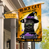 Personalized Black Cat Apothecary Halloween Flag AG173 95O47 1