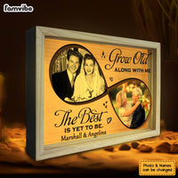 Personalized Couple Gift  Grow Old With Me Picture Frame Light Box 31397 thumb 1