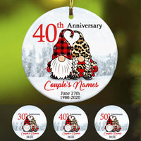 Personalized Wedding Anniversary Gnomes Ornament OB22 30O60 thumb 1