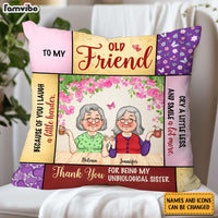 Personalized Friend Gift Thank You For Being My Unbiological Sister Pillow 31330 thumb 1