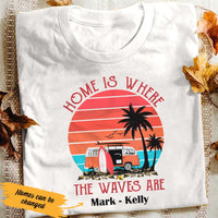 Personalized Surfing White T Shirt JN152 74O53 thumb 1