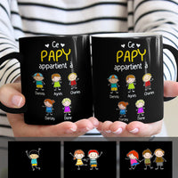 Personalized Papy Mamie French Grandma Grandpa Belongs Mug MR234 81O34 thumb 1