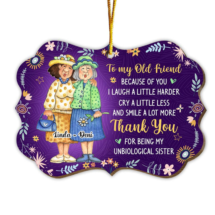 Personalized Christmas Gift Old Friend Smile A Lot More Benelux Ornament 30303 1