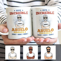 Personalized Dad Grandpa Spanish Increíble Papá Abuelo Mug AP271 95O58 thumb 1