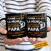 Personalized Dad Grandpa Fishing Père Grand-père La Pêche Mug AP93 87O58 thumb 1