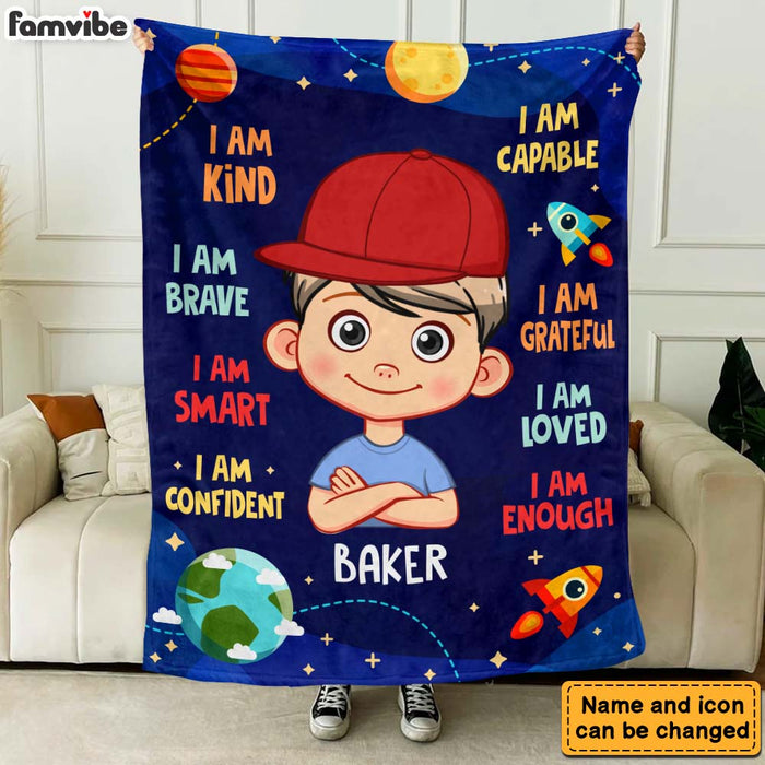 Personalized Gift For Grandson I Am Kind Blanket 31469 1