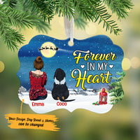 Personalized Forever In My Heart Dog Memorial  MDF Ornament NB31 65O53 thumb 1